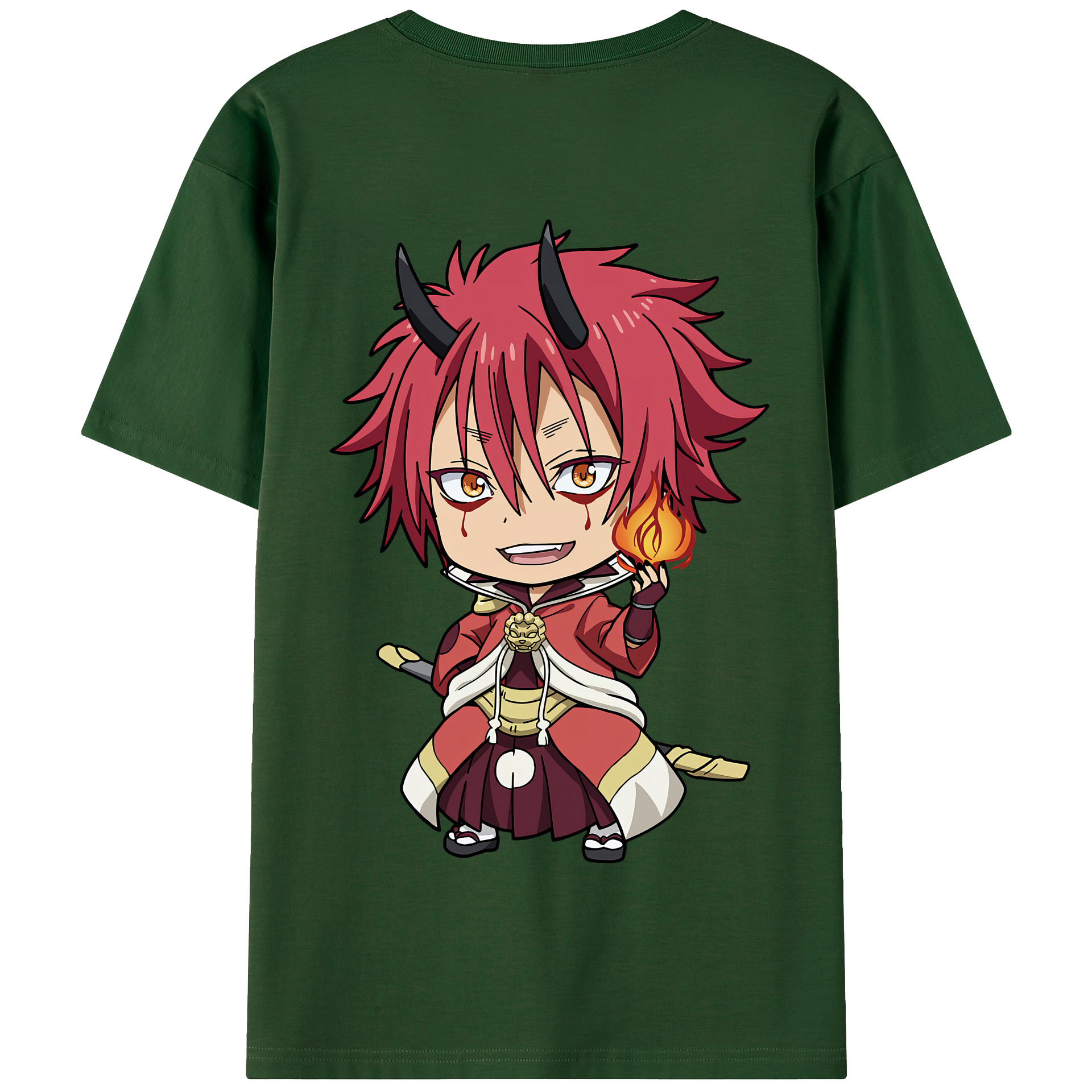 （画像用） 転スラ Regarding Reincarnated to Slime 綿100％半袖Tシャツ（背面プリント）